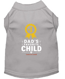 Dad's Favorite Child Dog Shirt