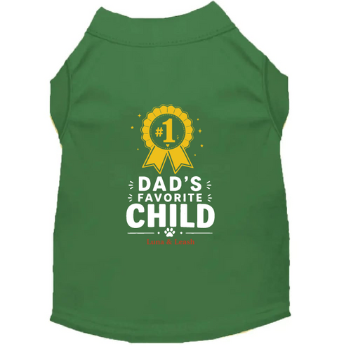 Dad's Favorite Child Dog Shirt