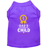 Dad's Favorite Child Dog Shirt