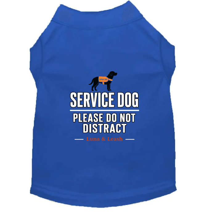 Please Do Not Distract Service Dog Shirt