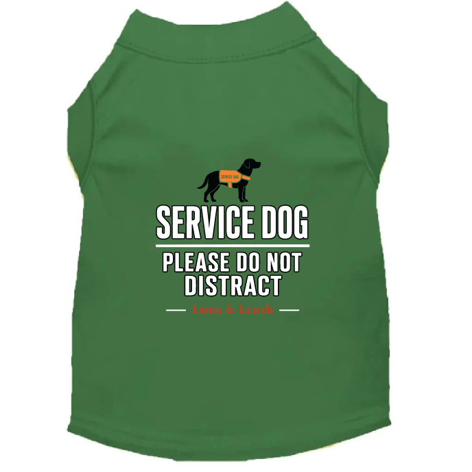 Please Do Not Distract Service Dog Shirt