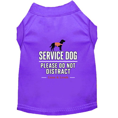 Please Do Not Distract Service Dog Shirt