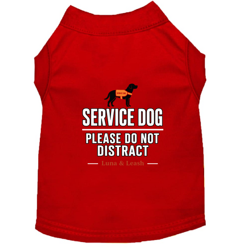Please Do Not Distract Service Dog Shirt