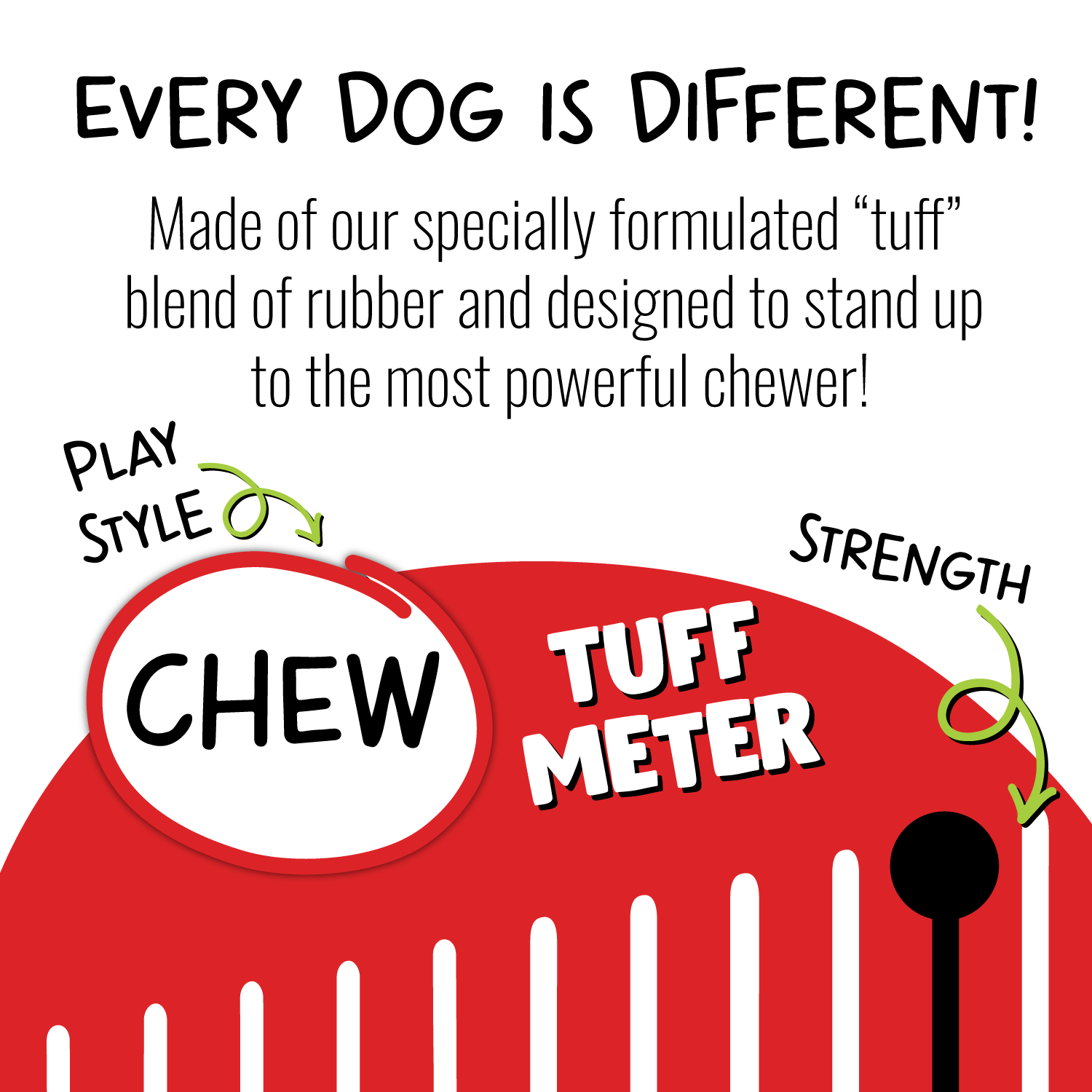 Jolly Tuff Toppler Dog Toy