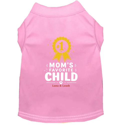 Mom's Favorite Child Dog Shirt