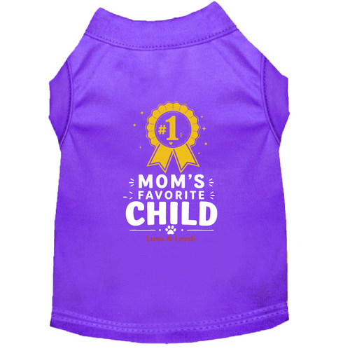 Mom's Favorite Child Dog Shirt