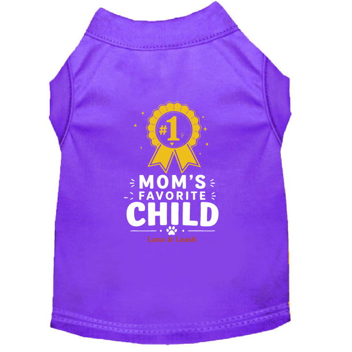 Mom's Favorite Child Dog Shirt