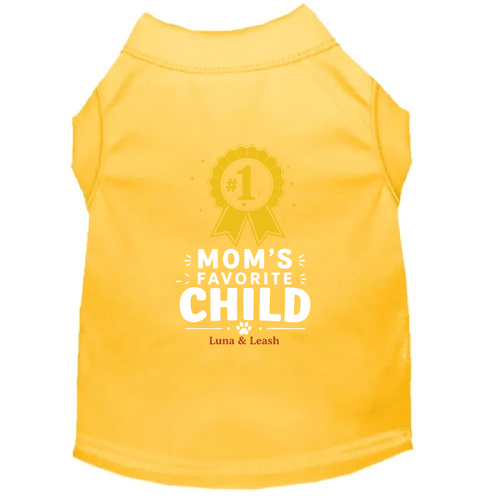 Mom's Favorite Child Dog Shirt