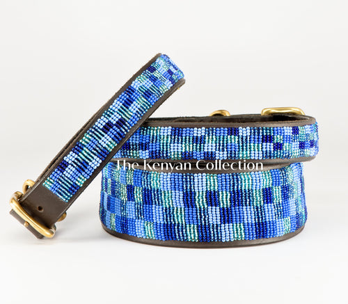 Moonbeam Beaded Dog Collar - Dog Collars - Maasai