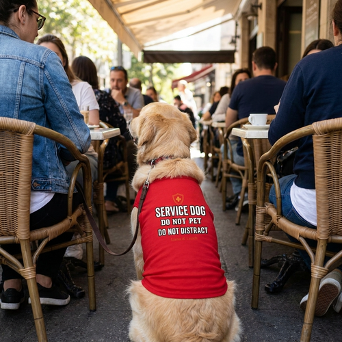 Do Not Pet Do Not Distract Service Dog Shirt