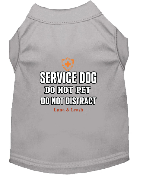 Do Not Pet Do Not Distract Service Dog Shirt