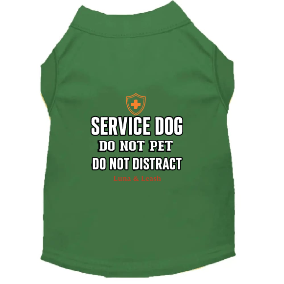 Do Not Pet Do Not Distract Service Dog Shirt