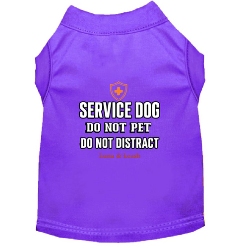 Do Not Pet Do Not Distract Service Dog Shirt