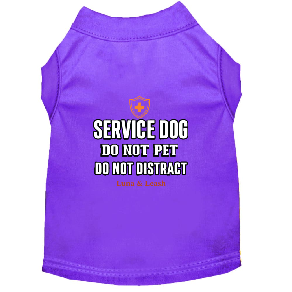 Do Not Pet Do Not Distract Service Dog Shirt