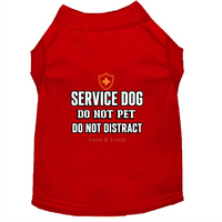 Do Not Pet Do Not Distract Service Dog Shirt