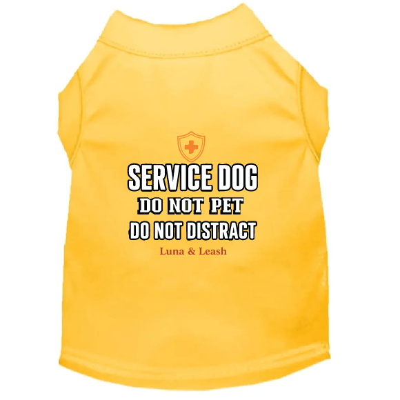 Do Not Pet Do Not Distract Service Dog Shirt