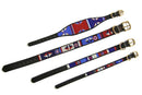 Red White Blue Beaded Dog Collar - Dog Collars - Maasai