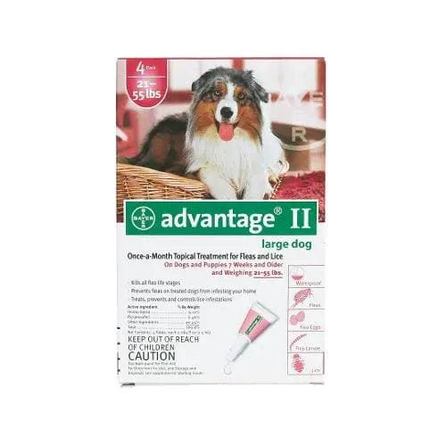 Advantage Flea Control for Dogs and Puppies 21-55 lbs 4