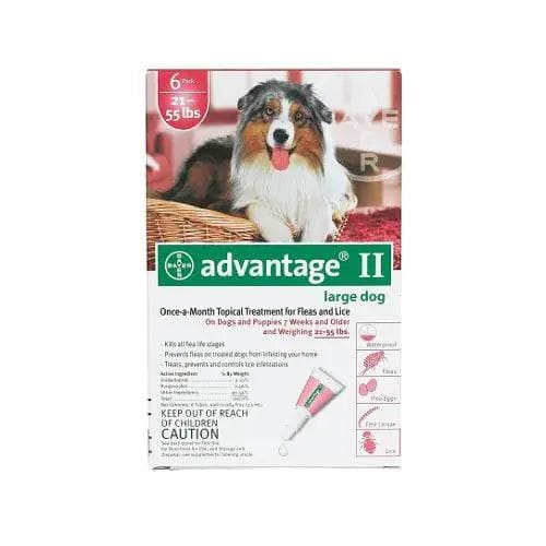 Advantage Flea Control for Dogs and Puppies 21-55 lbs 6