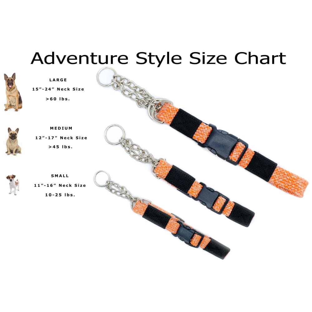 Adventure Style Flat Weave Climbing Rope Martingale Dog