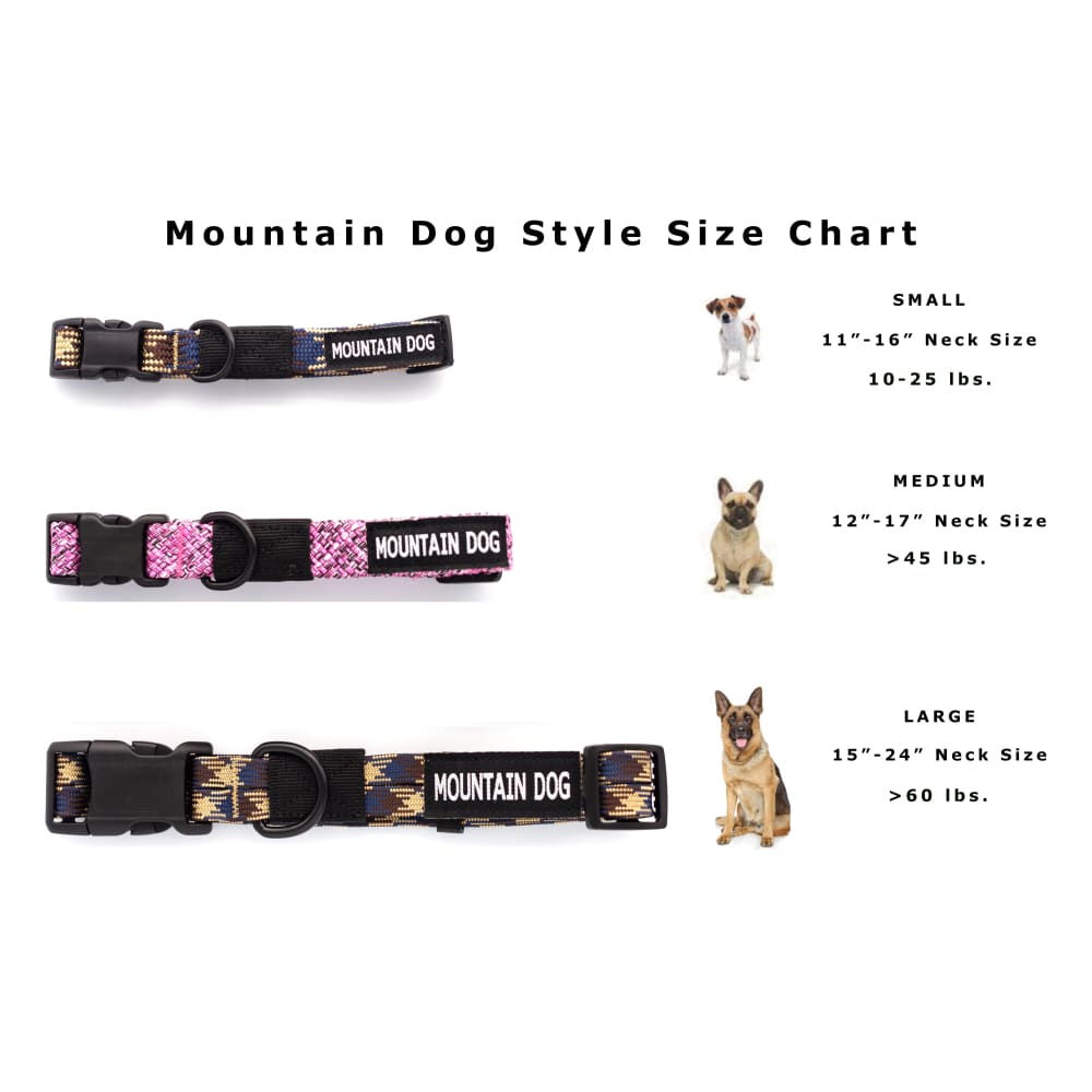 Adventure Style Mountain Argyle Climbing Rope Dog Collar