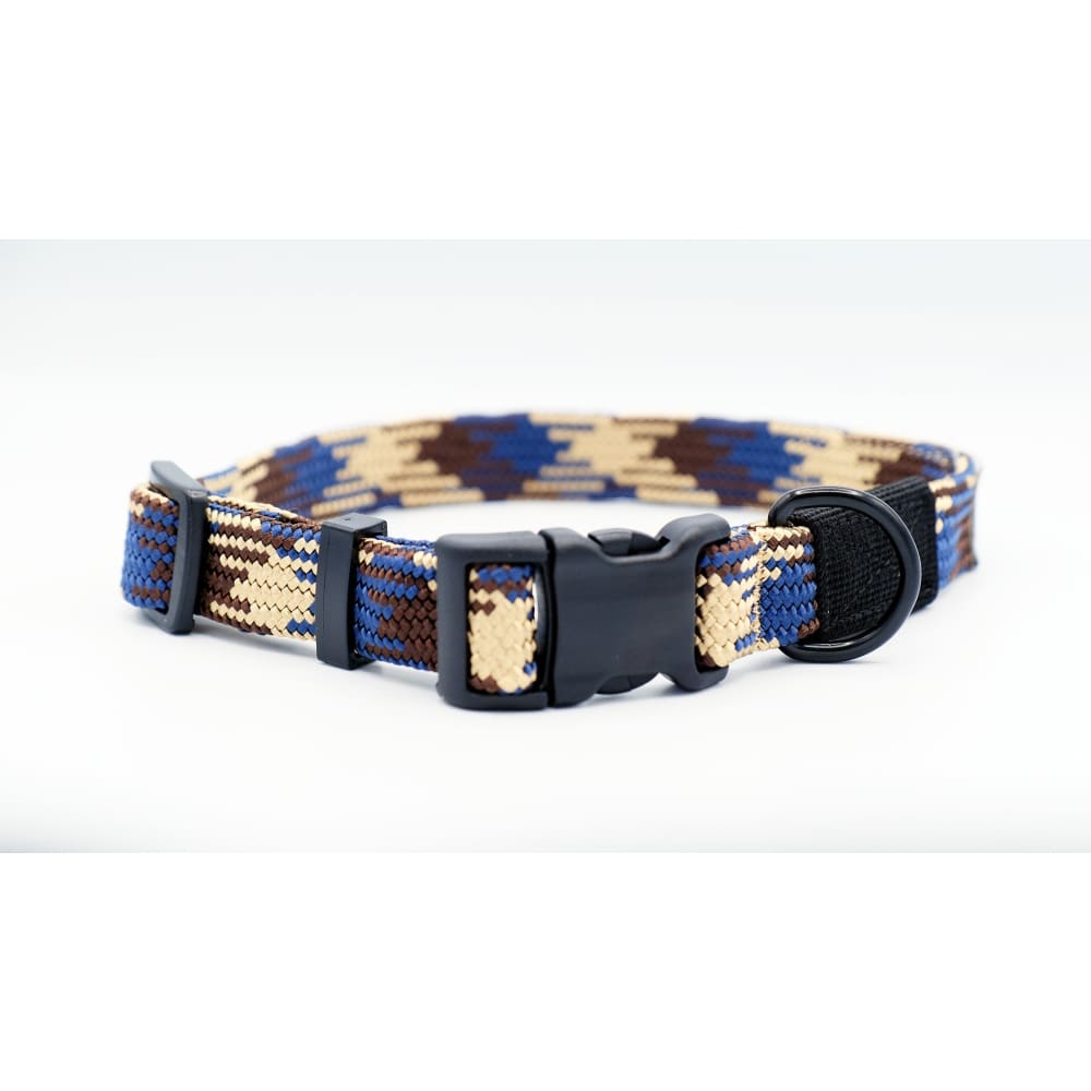 Adventure Style Mountain Argyle Climbing Rope Dog Collar
