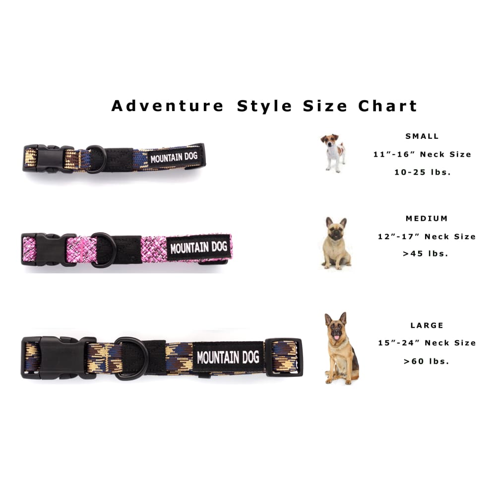 Adventure Style Mountain Blush Climbing Rope Dog Collar