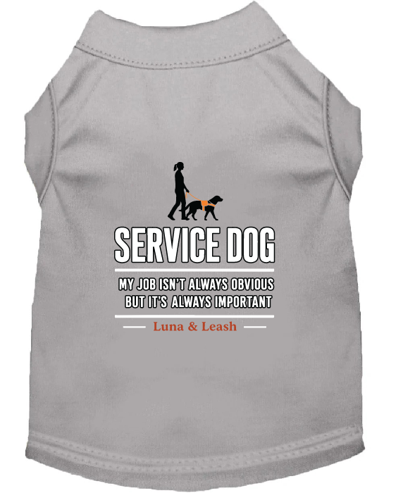 My Job Isn't Always Obvious Service Dog Shirt