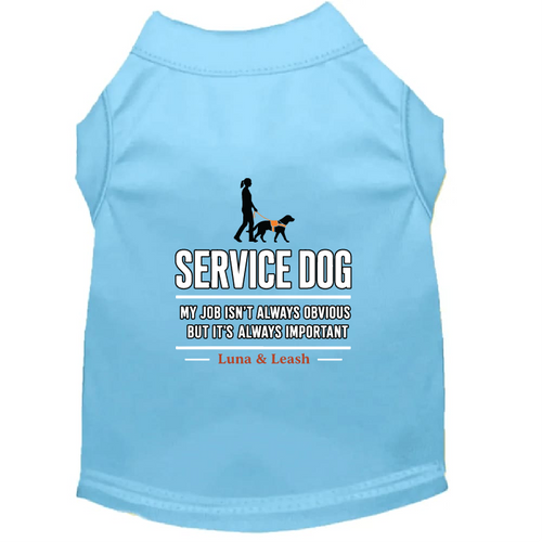 My Job Isn't Always Obvious Service Dog Shirt