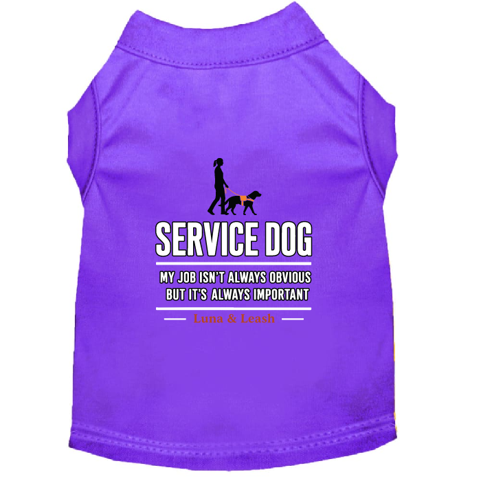 My Job Isn't Always Obvious Service Dog Shirt