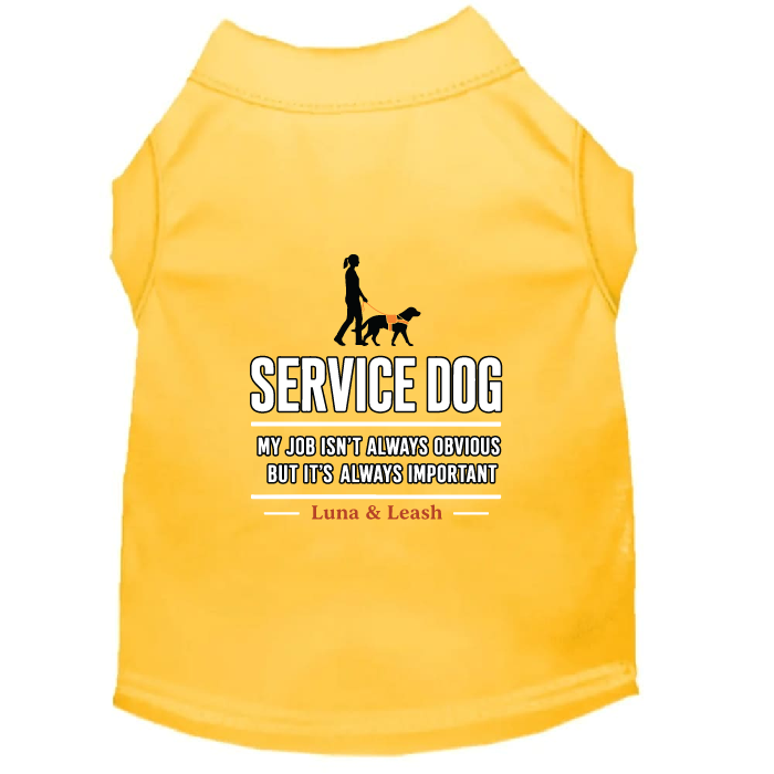 My Job Isn't Always Obvious Service Dog Shirt