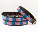American Flag Beaded Dog Collar - Dog Collars - Maasai