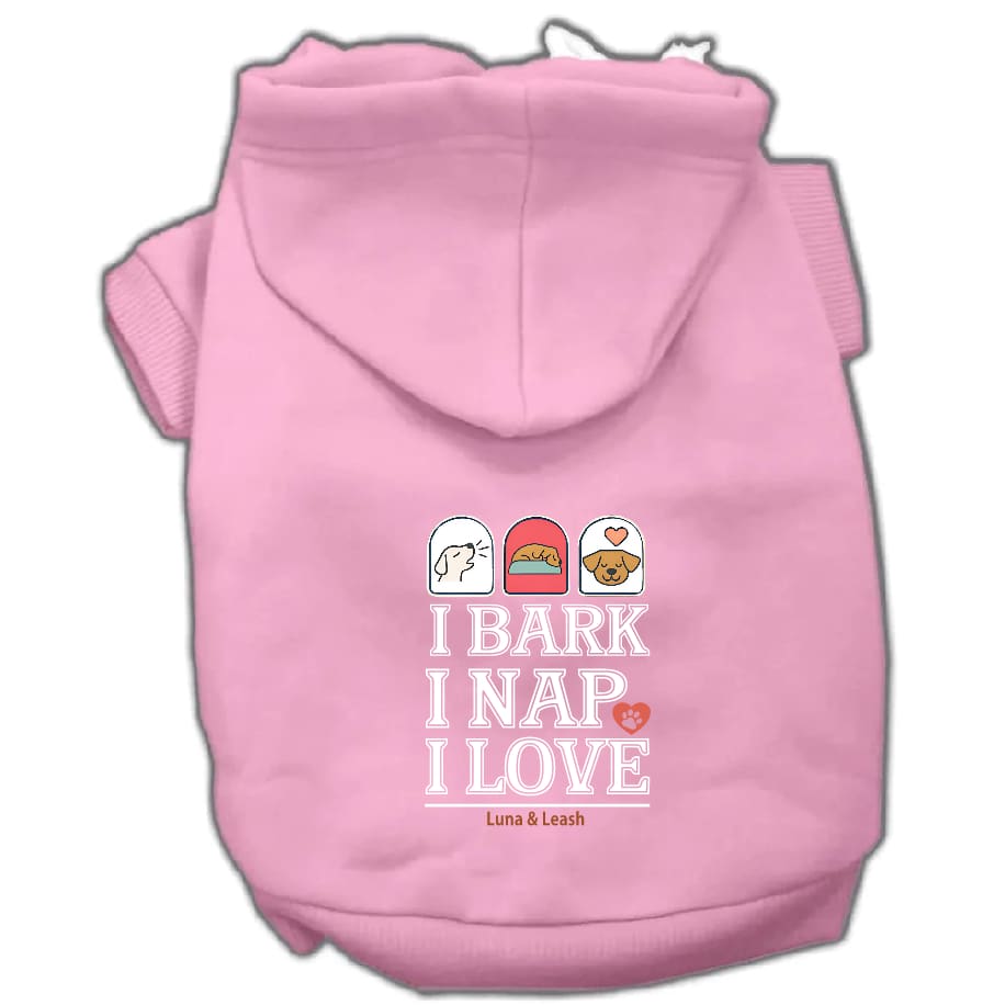 Bark Nap Love Dog Hoodies - Dog Hoodies