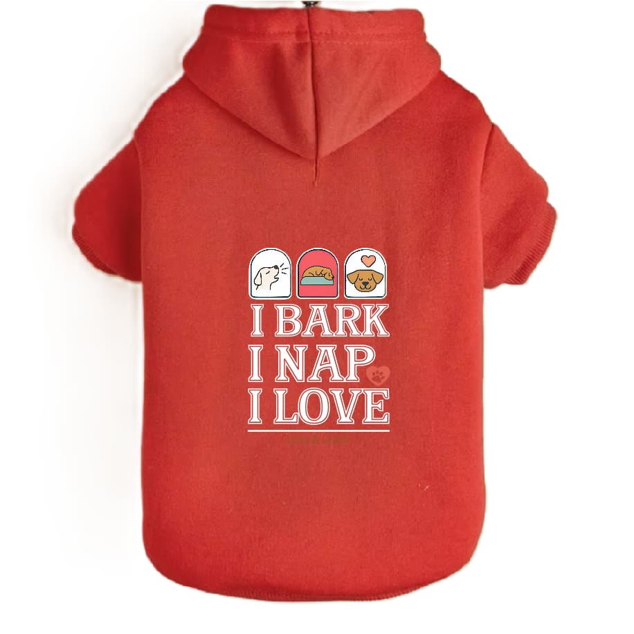 Bark Nap Love Dog Hoodies - Dog Hoodies