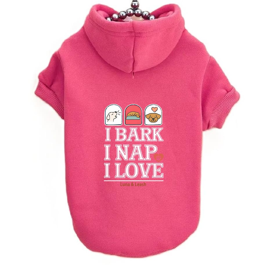 Bark Nap Love Dog Hoodies - Dog Hoodies