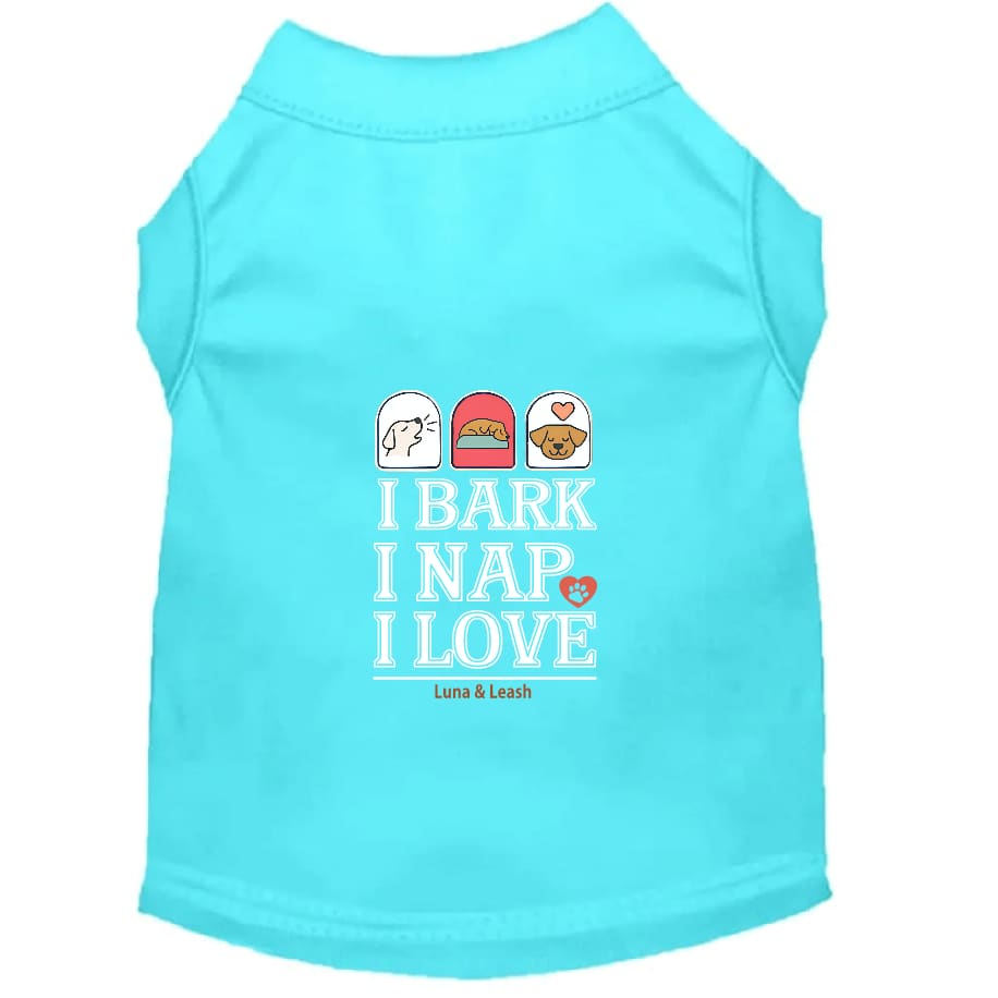 Bark Nap Love Dog Shirt - Dog Shirt