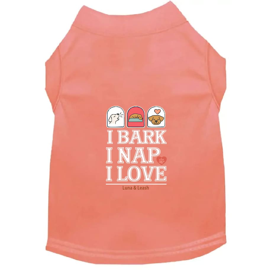Bark Nap Love Dog Shirt - Dog Shirt
