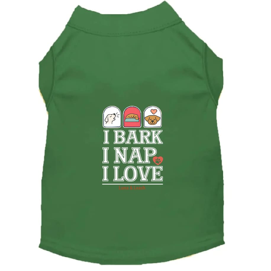 Bark Nap Love Dog Shirt - Dog Shirt