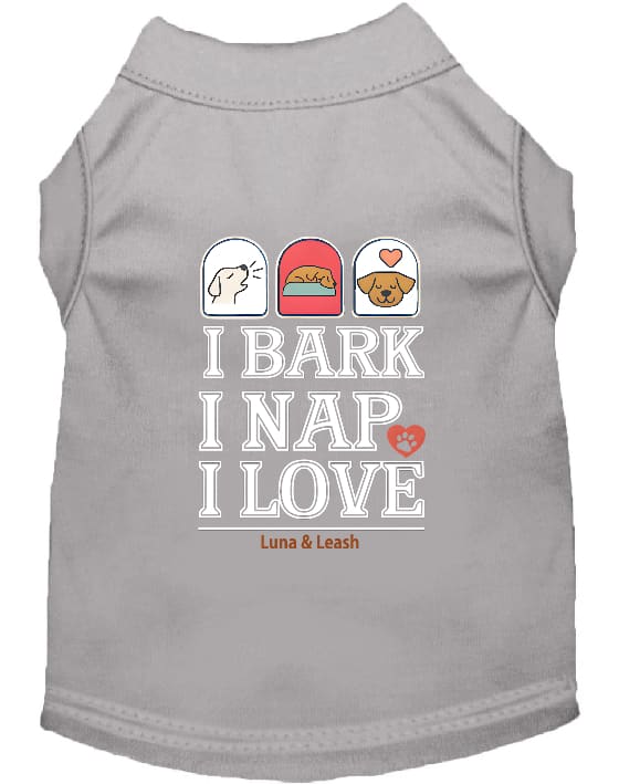 Bark Nap Love Dog Shirt - Funny Dog Shirts