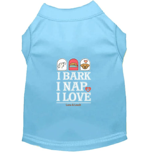 Bark Nap Love Dog Shirt - Funny Dog Shirts