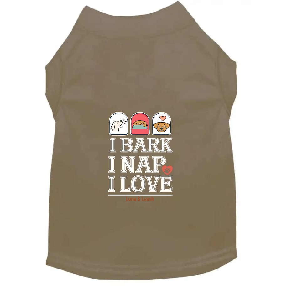 Bark Nap Love Dog Shirt - Dog Shirt