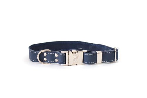 Bestseller Quick-Release Blue Jeans Leather Dog Collar
