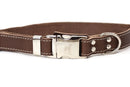 Bestseller Quick-Release Chocolate Leather Dog Collar