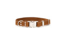 Bestseller Quick-Release Earth Brown Leather Dog Collar