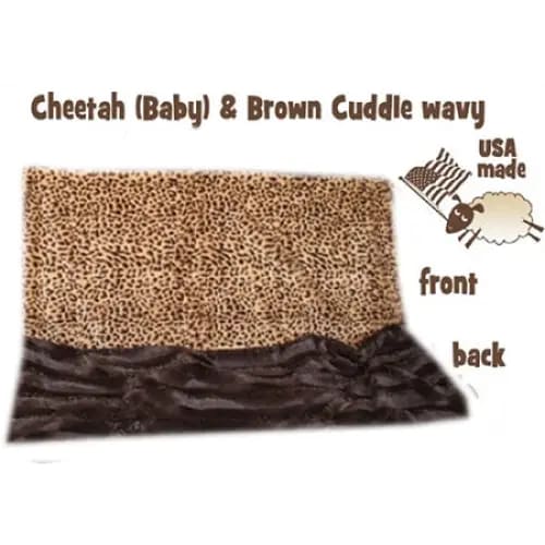 Brown Cheetah Carrier pet Blanket - Beds And Blankets