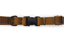 Celtic Sport Earth Brown Leather Dog Collar - Dog Collars