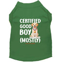 Certified Good Boy (Mostly) Dog Shirt - Statement Dog Shirts