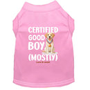 Certified Good Boy (Mostly) Dog Shirt - Statement Dog Shirts