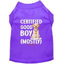 Certified Good Boy (Mostly) Dog Shirt - Statement Dog Shirts