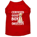 Certified Good Boy (Mostly) Dog Shirt - Statement Dog Shirts
